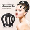 Electric Head Massager Octopus Scalp Massager With BT Music Vibration Relax And Relieve Stress Improve Sleep - Black