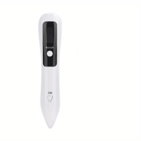 9 Level LCD Face Skin Dark Spot Remover - Mole, Tattoo, and Wart Removal with Plasma Pen - Beauty Care for Facial Freckles and Tags - White