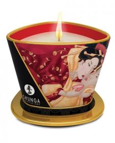Shunga Massage Candle Romance Strawberry Wine 5.7oz - TCN-SHU4508