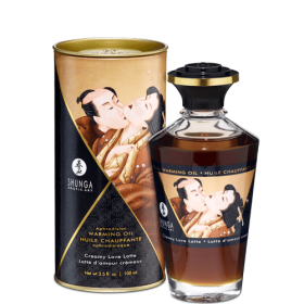 Shunga Warming Massage Oil Love Latte 3.5 fluid ounces - SH2214
