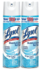 Lysol Disinfectant Spray, Sanitizing and Antibacterial Spray, For Disinfecting and Deodorizing, Crisp Linen, 19 Fl. Oz (Pack of 2) - Lysol Disinfectan