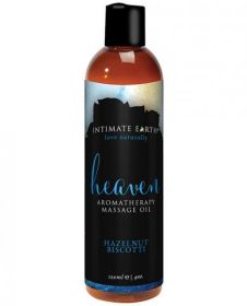 Intimate Earth Heaven Hazelnut Biscotti Massage Oil 4oz - TCN-INT051-120ML