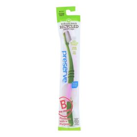 Preserve Adult Toothbrush In A Lightweight Pouch Ultra Soft- 6 Pack - Assorted Colors - Default