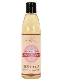 Massage And Body Oil With Hemp Seed Skinny Dip 8 Ounce - EBMAS021