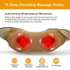 Neck Shoulder Massager Electric Back Massage Cape with Heat Deep Tissue 3D Kneading Massage - Beige