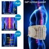 Decompression Back Belt Lumbar Spine Support Lower Back Air Traction Device with Hand Pump Extension Pad for Men Women Pain Relief Fit For All Waist -