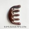 1pc Meridian Massage Comb Sandalwood Wooden 5 Tooth Point Acupuncture Head Massage Therapy Blood Circulation Anti-static Smooth Hair - Style 5