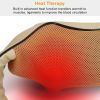 Neck Shoulder Massager Electric Back Massage Cape with Heat Deep Tissue 3D Kneading Massage - Beige