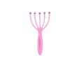 1pc Five-Claw Head Massager; 7.08*3.34in; Portable Head Massage Tool For Pressure Relief - Blue+Pink