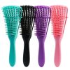 Detangling Hair Brush Massage Wet Hair Comb Detangler Hair Brush Wavy/Curly Wet/Dry/Oil/Thick Hair - Purple
