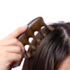 1pc Meridian Massage Comb Sandalwood Wooden 5 Tooth Point Acupuncture Head Massage Therapy Blood Circulation Anti-static Smooth Hair - Style 5